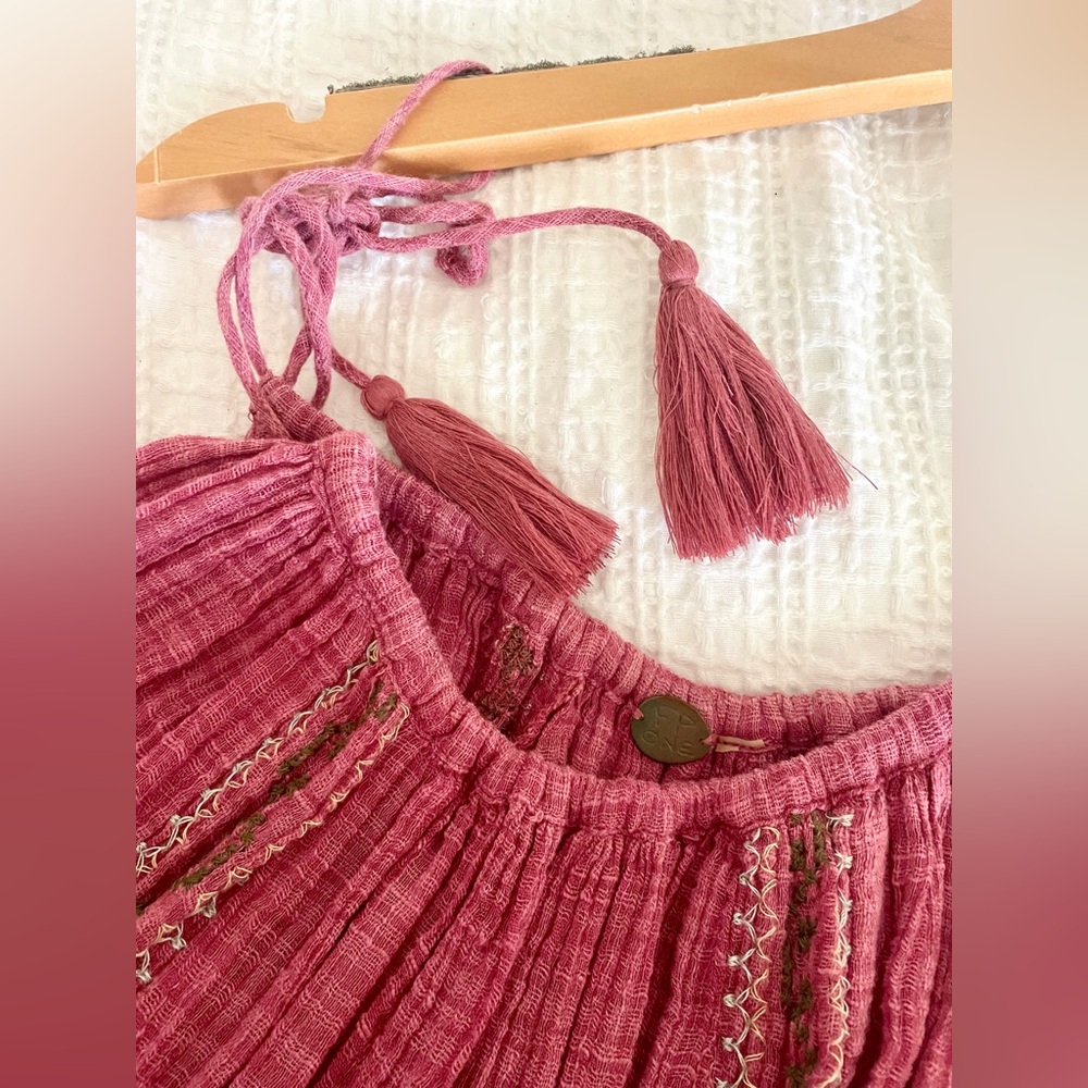 FREE PEOPLE | FP One Boho Gauze Swing Dress M - Picture 3 of 6